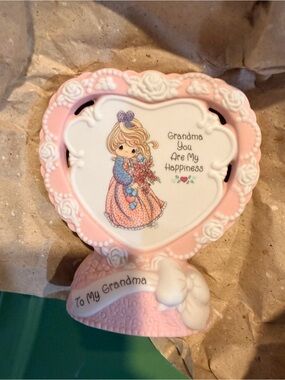Precious Moments Grandma You Are My Happiness Heart Plaque NIB 1995 #154563